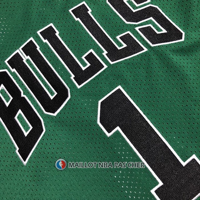 Maillot Chicago Bulls Derrick Rose NO 1 Mitchel & Ness 2008-09 Vert